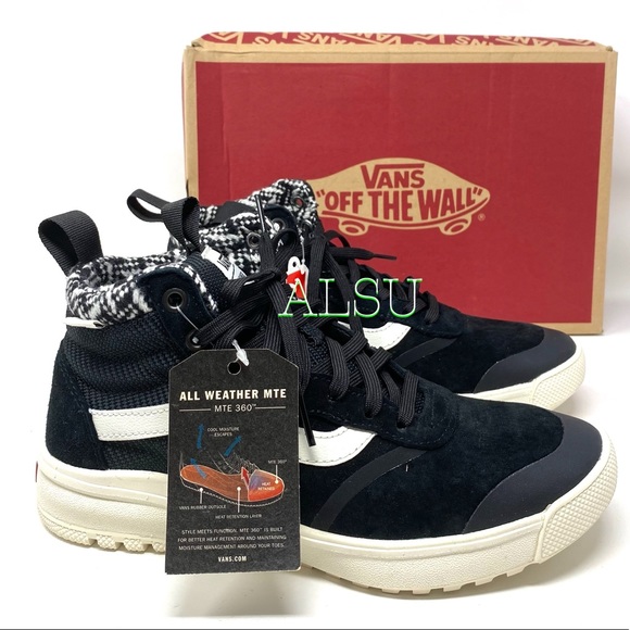 💖MEGA SALE💖VANS UltraRange MTE Woven Black Sneaker Boots Women's 5 VN0A4BU5TYI - Picture 2 of 10